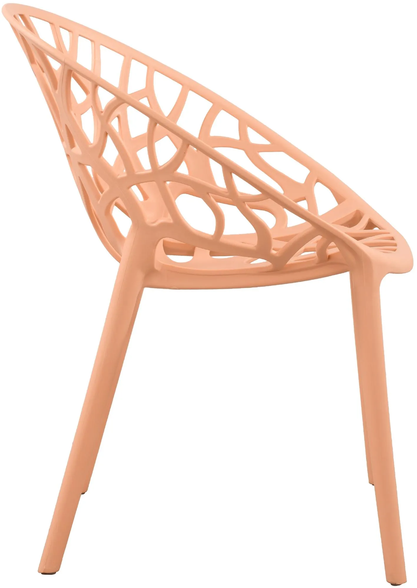 Gartenstühle Hope 4er Set 80x59x60 cm pfirsich
