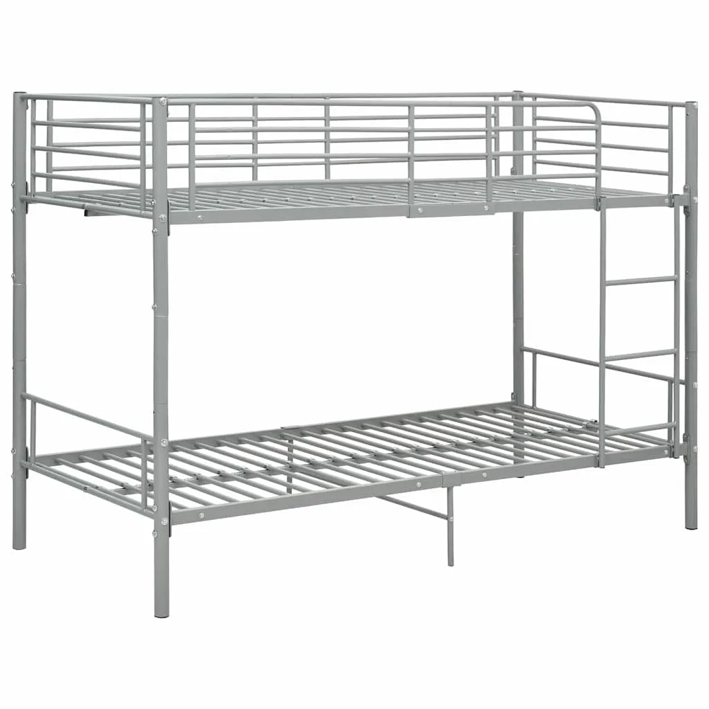Elegantes Metall Etagenbett 208x96x150 cm in Grau