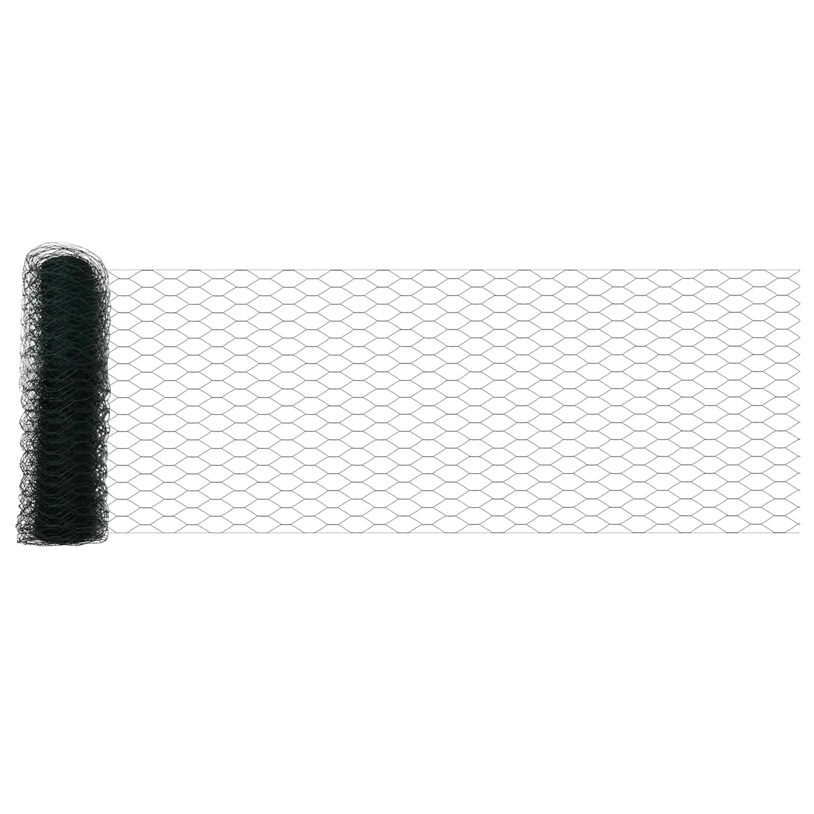 Hexagonzaun PVC Grün 10 x 0,4 m – moderner Garten- und Terrassenzaun