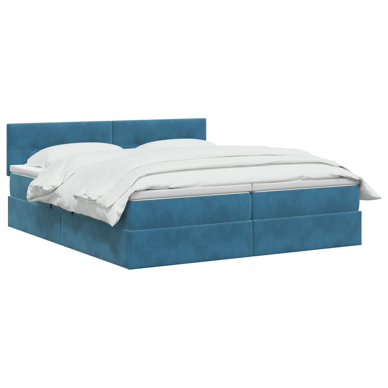 Staubett mit Matratze 200x200 cm Dunkelblau