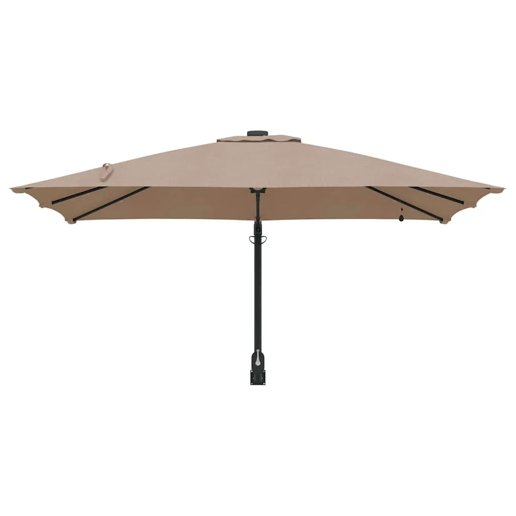 Garten-Sonnenschirm Taupe 248,5 x 247,5 x 160 cm