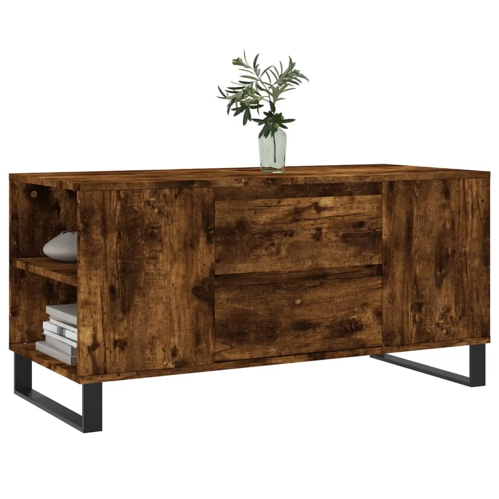 Moderner Couchtisch 102 x 44,5 x 50 cm in Räuchereiche