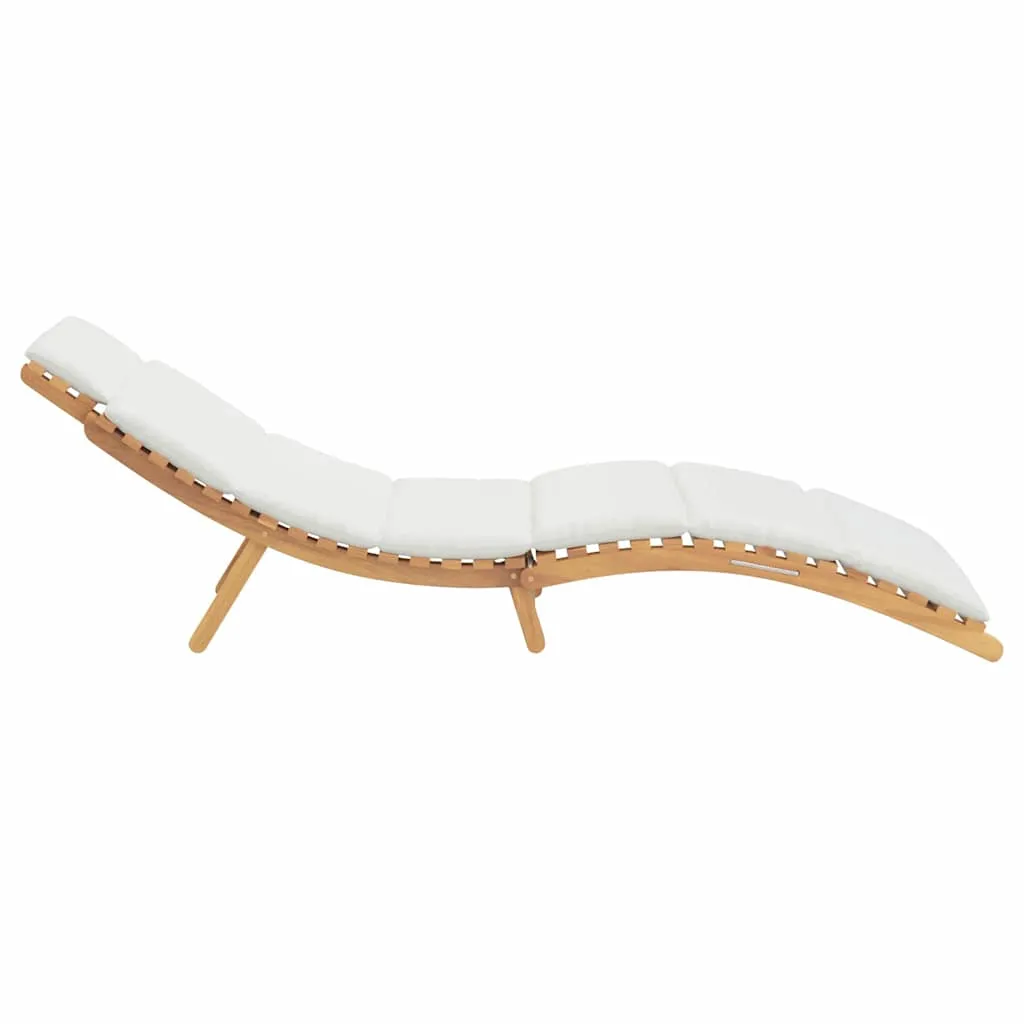 Garten Sonnenliegestuhl Naturholz 198x55x58,5 cm Braun