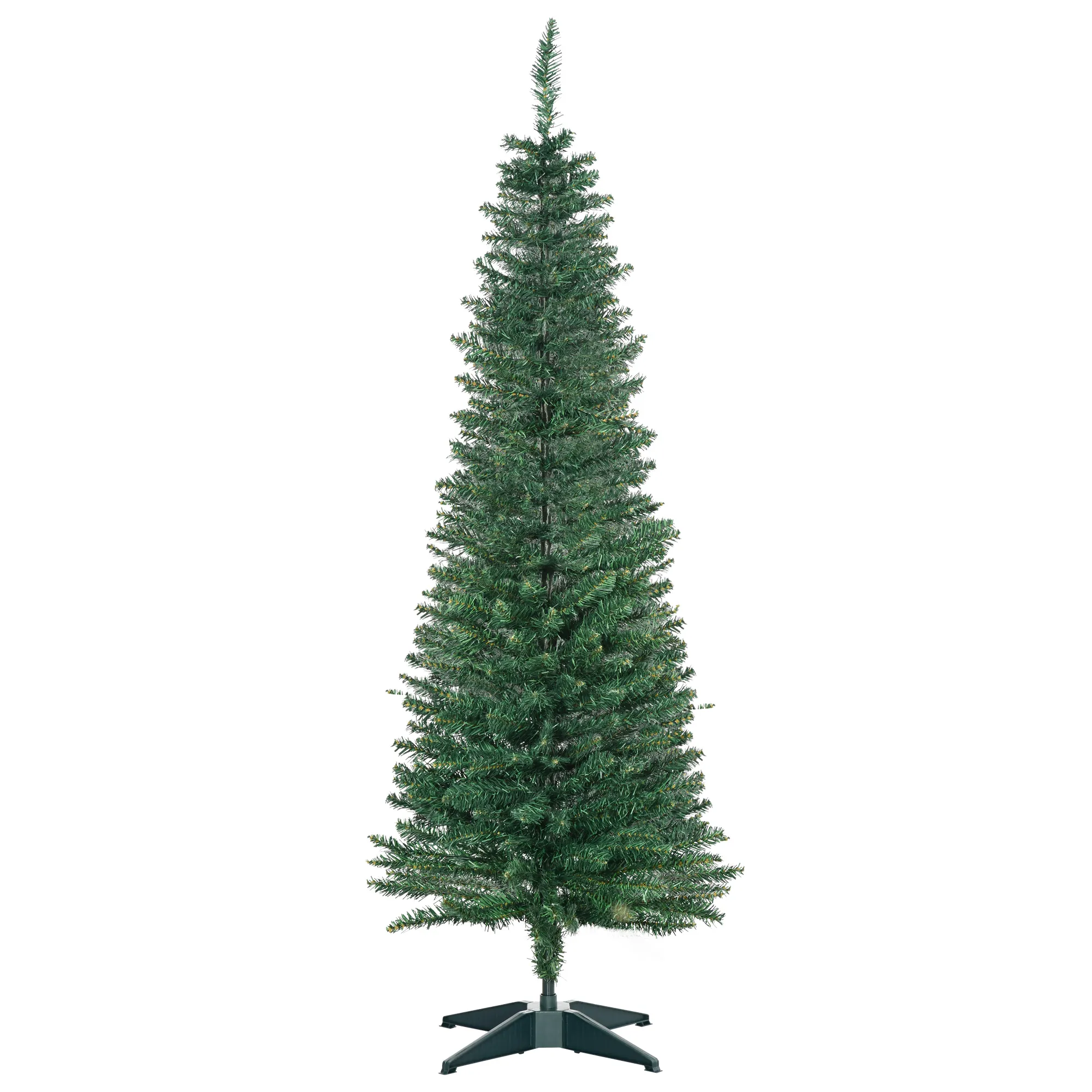 Weihnachtsbaum künstliche Künstliche Tanne Christbaum, inkl Ständer Weihnachtsstern 1,5 m, Grün