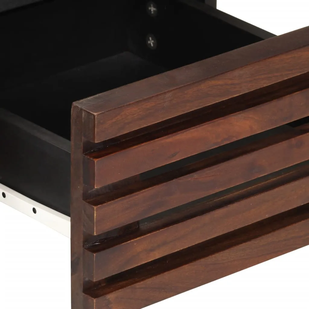 Robuster TV-Schrank aus Vollholz 70 x 34 x 46 cm Braun
