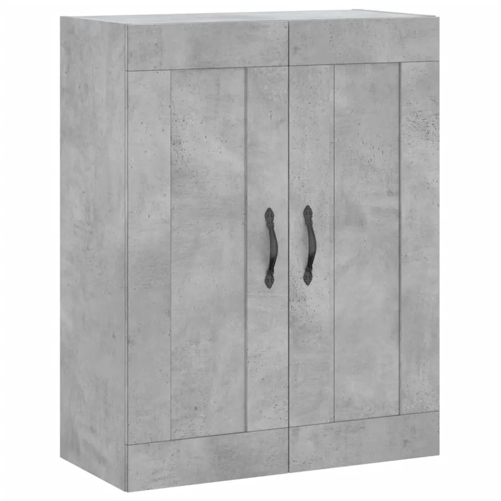 Elegantes Highboard 69,5 x 34 x 180 cm in Betongrau