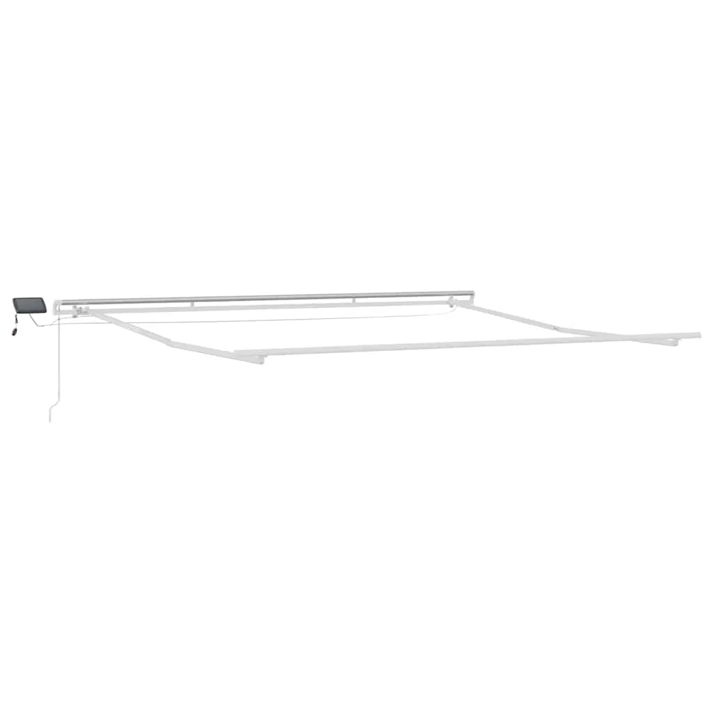 Moderner einziehbarer Markisenrahmen Aluminium 500x350x165 cm Weiß