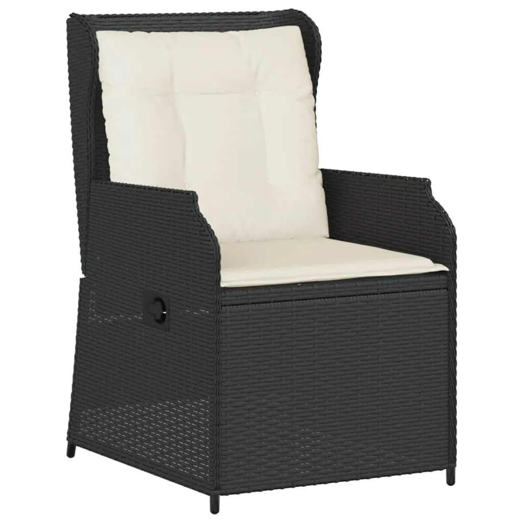 Verstellbarer Gartenstuhl Schwarz 55 x 67 x 95 cm