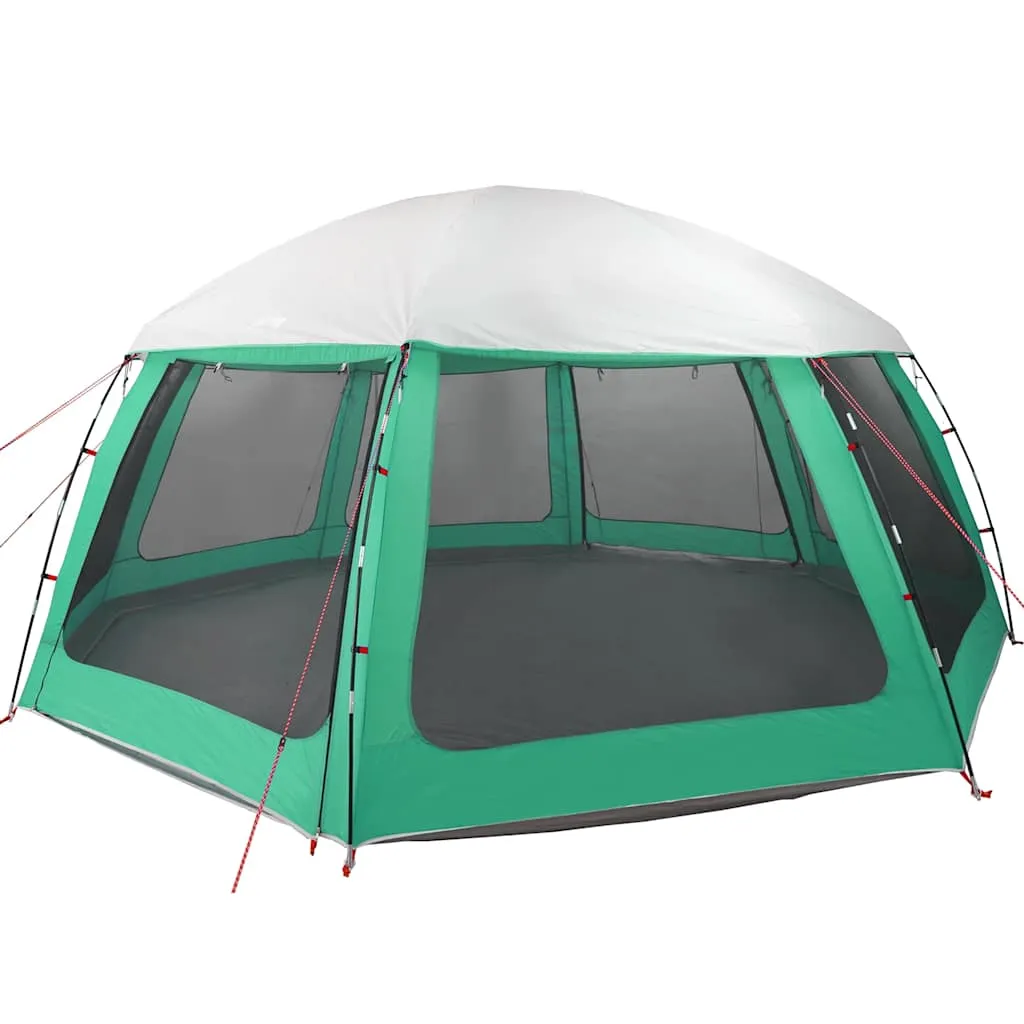Poolzelt Meergrün 612x612x285 cm – Wasserdicht, mit Bodenplane