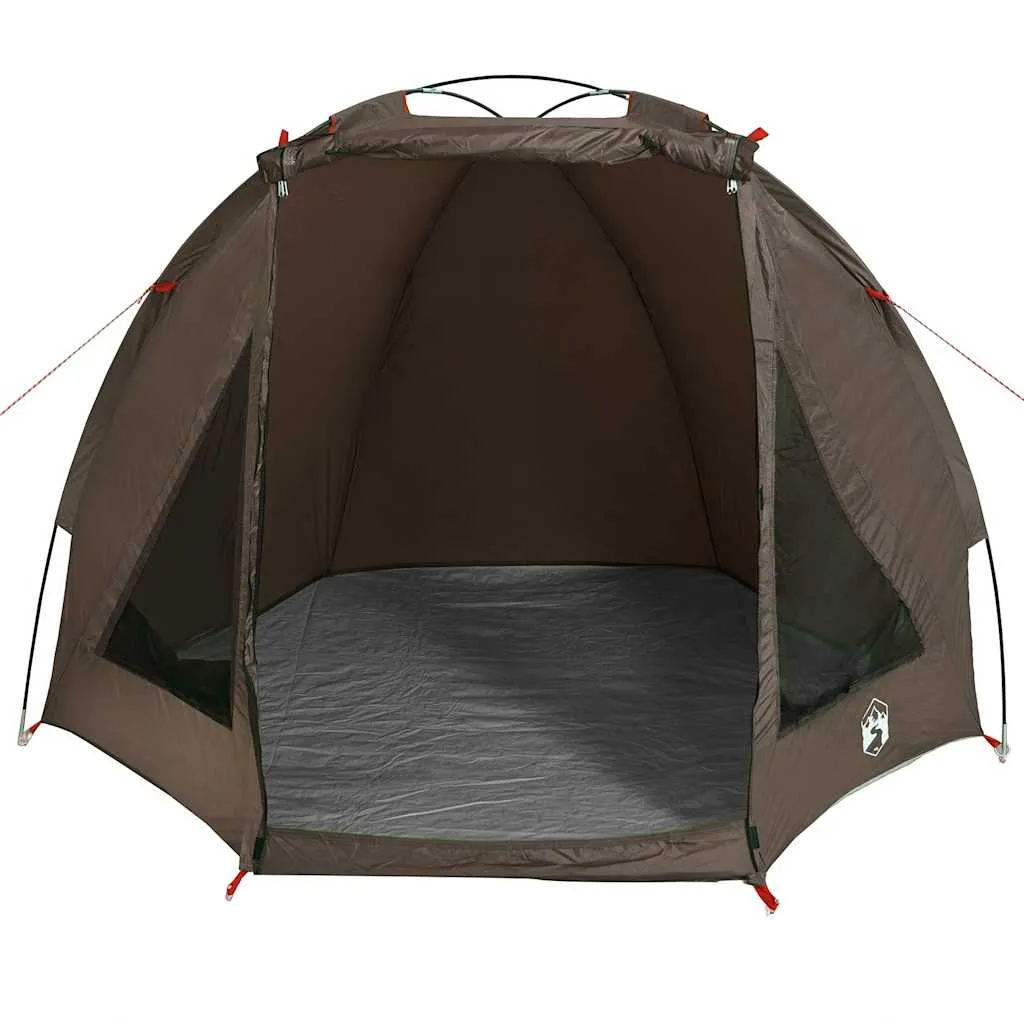 Angelzelt Campingzelt 210x170x125 cm Braun wasserdicht UV-Schutz