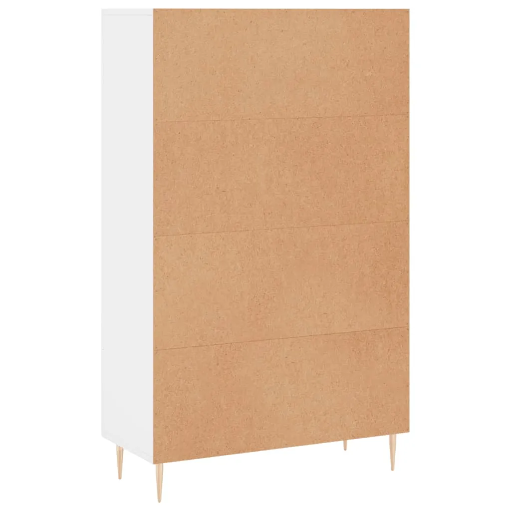 Highboard Weiß 69,5x31x115 cm Holzwerkstoff