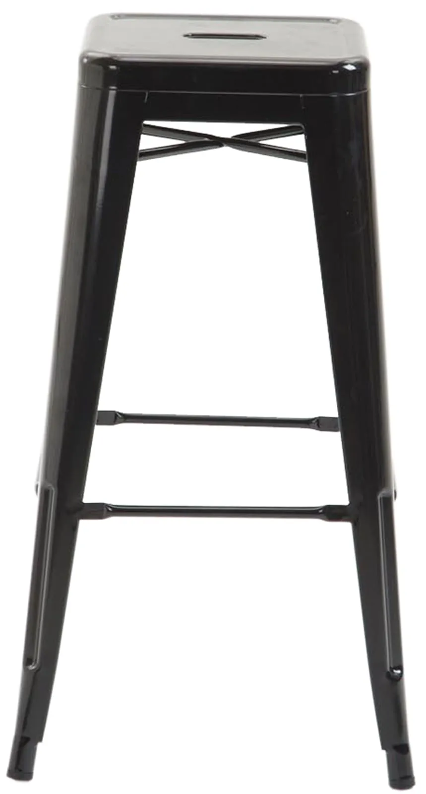 Barhocker Joshua V2 2er Set 76x43x43 cm schwarz