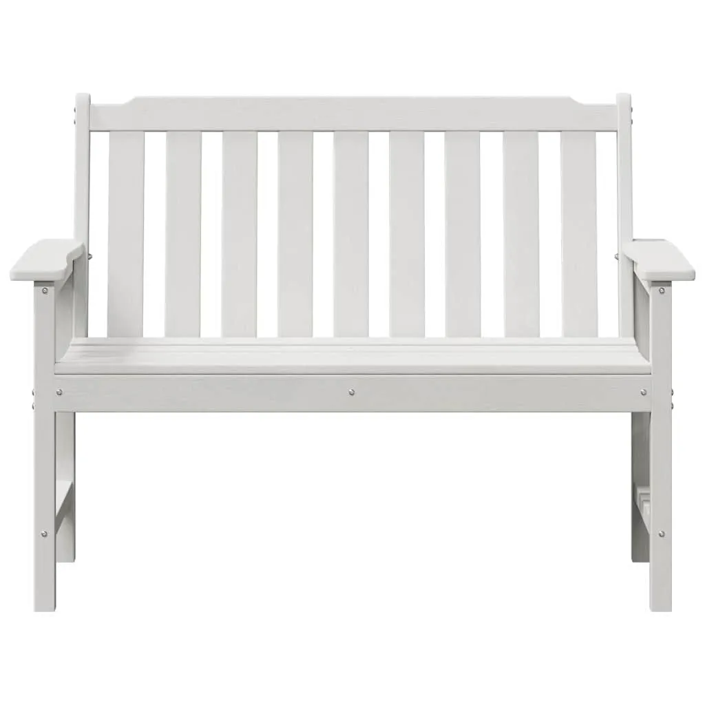 Modernes Gartenmöbel 120 x 59 x 88 cm Weiß aus HDPE