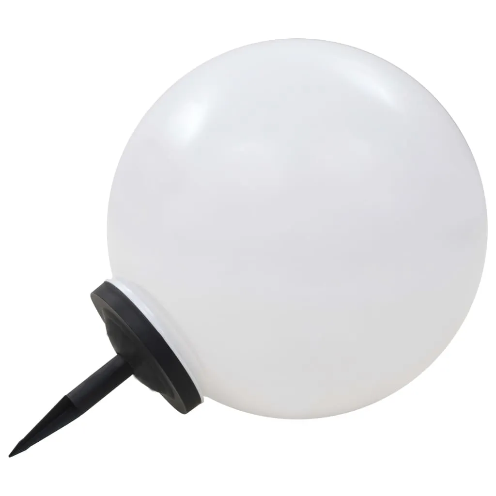 LED-Solarlampe Kugel Weiß 50x71 cm mit Farbwechselmodus