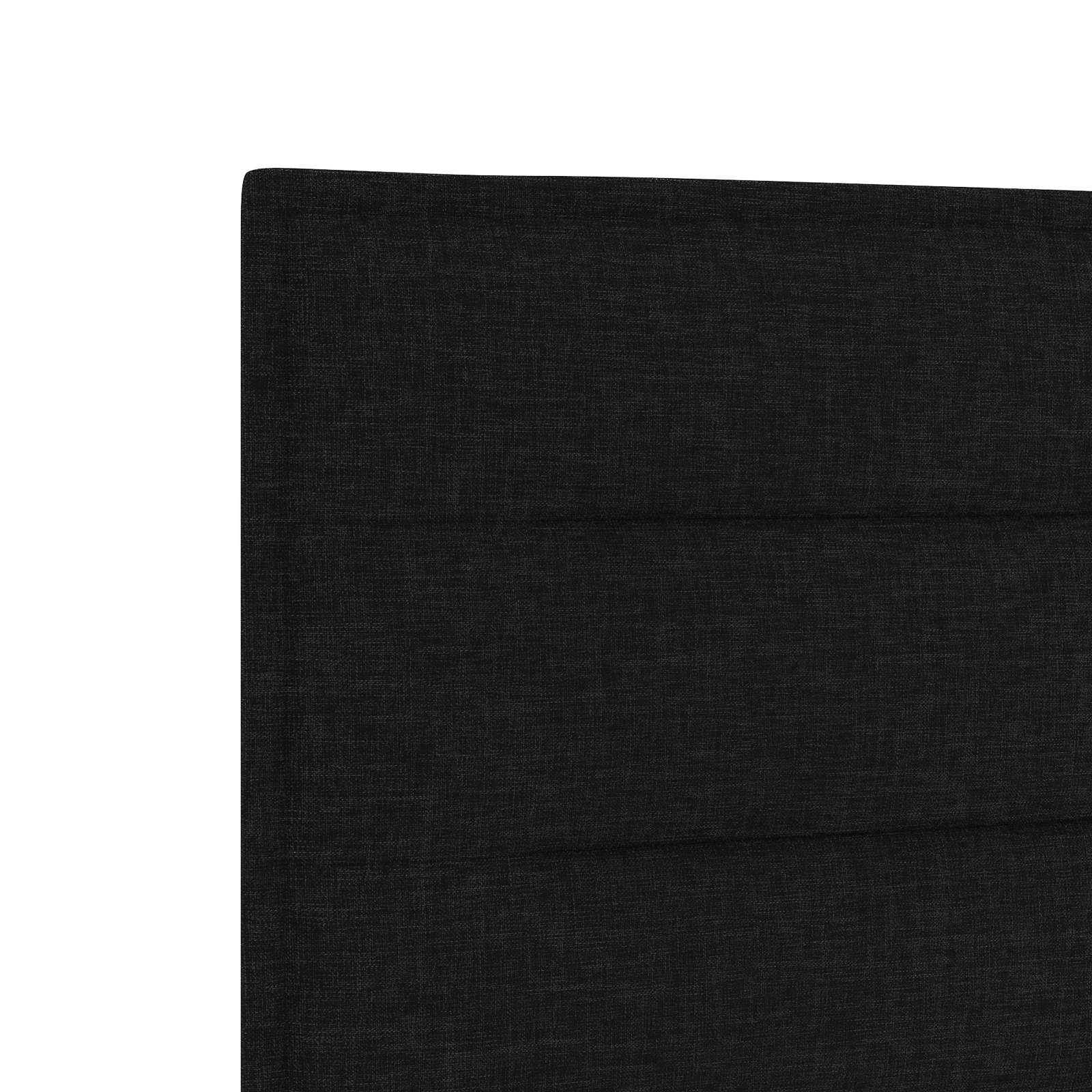 Boxspringbett 120x200 cm mit Taschenfederkern Matratze, Schwarz