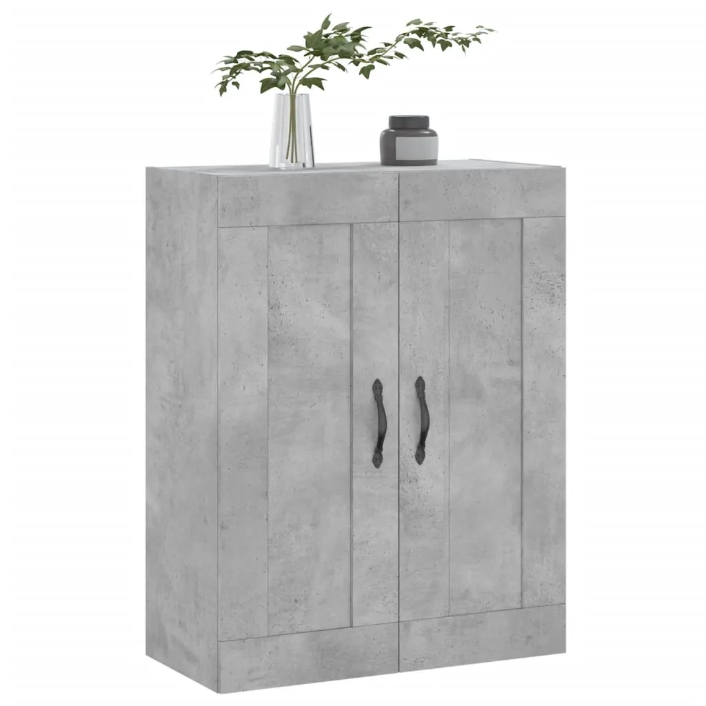 Wandschrank Betongrau 69,5x34x90 cm Holzwerkstoff