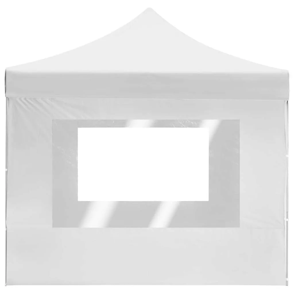 Weißes Partyzelt 4,5 x 3 x 3 m mit Aluminiumrahmen und PVC-Beschichtung
