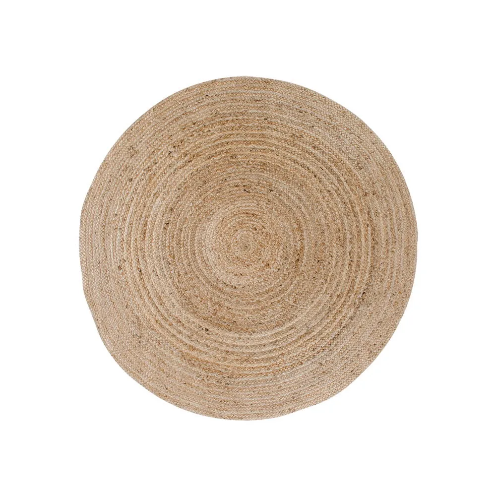 tinkaro Bombay Teppich geflochtene Jute ø90 cm Natur