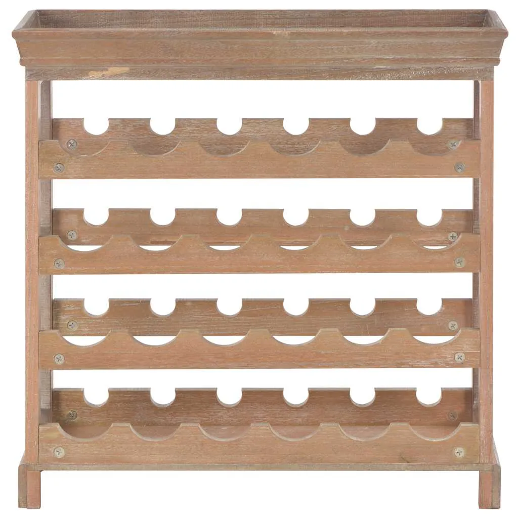 Offenes Weinregal 70 x 22,5 x 70,5 cm Braun aus MDF