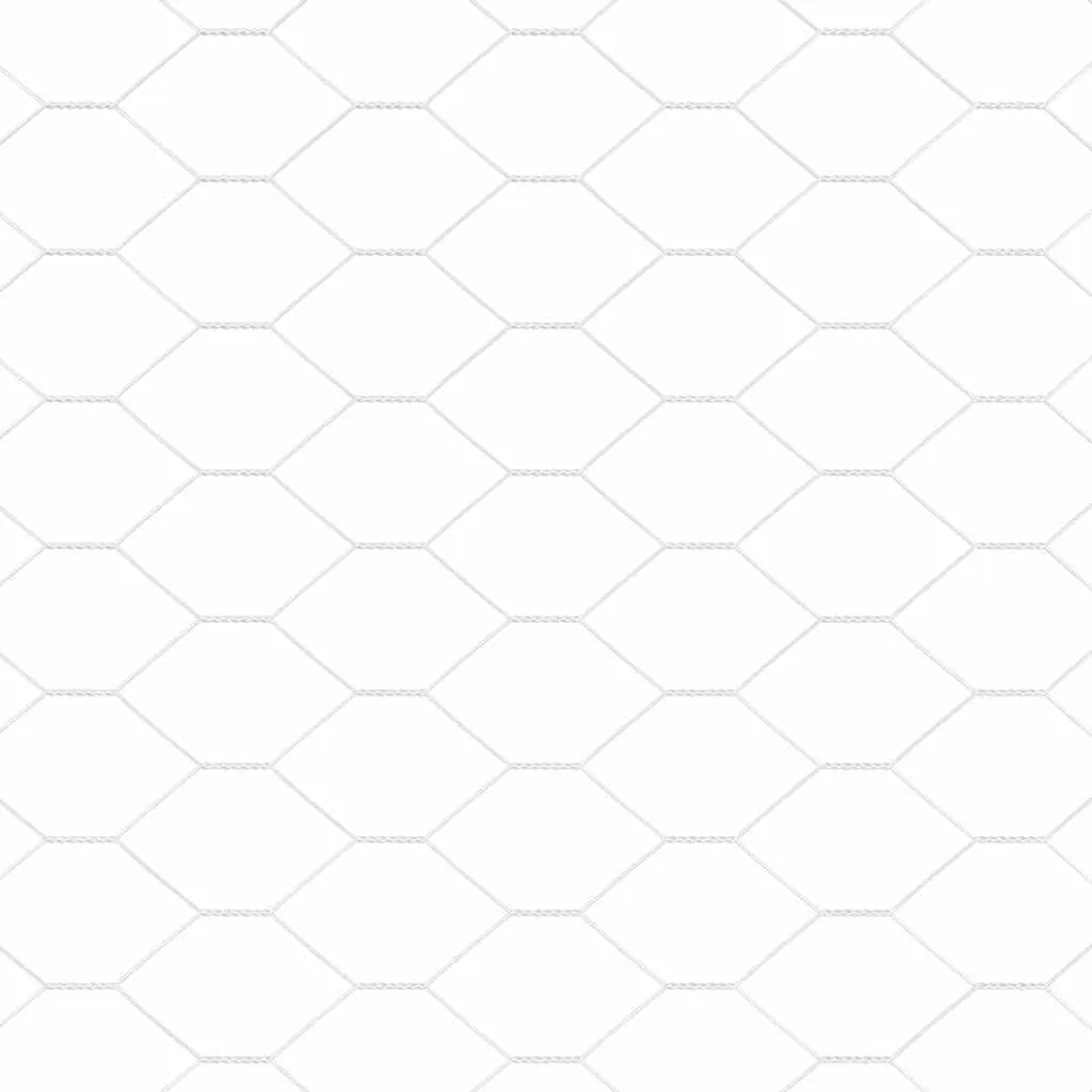 Hexagonzaun Silber 50 x 1,4 m aus verzinktem Stahl