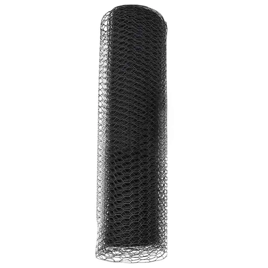 Hexagonzaun Grau 10 x 0,4 m – Moderner Gartenzaun