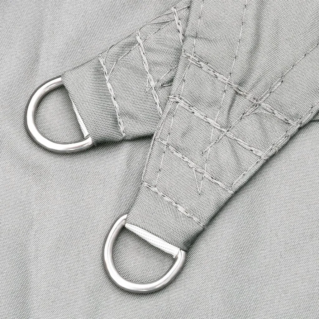 Sonnensegel 3 x 2 m Hellgrau aus Polyester-Oxford mit PU-Beschichtung