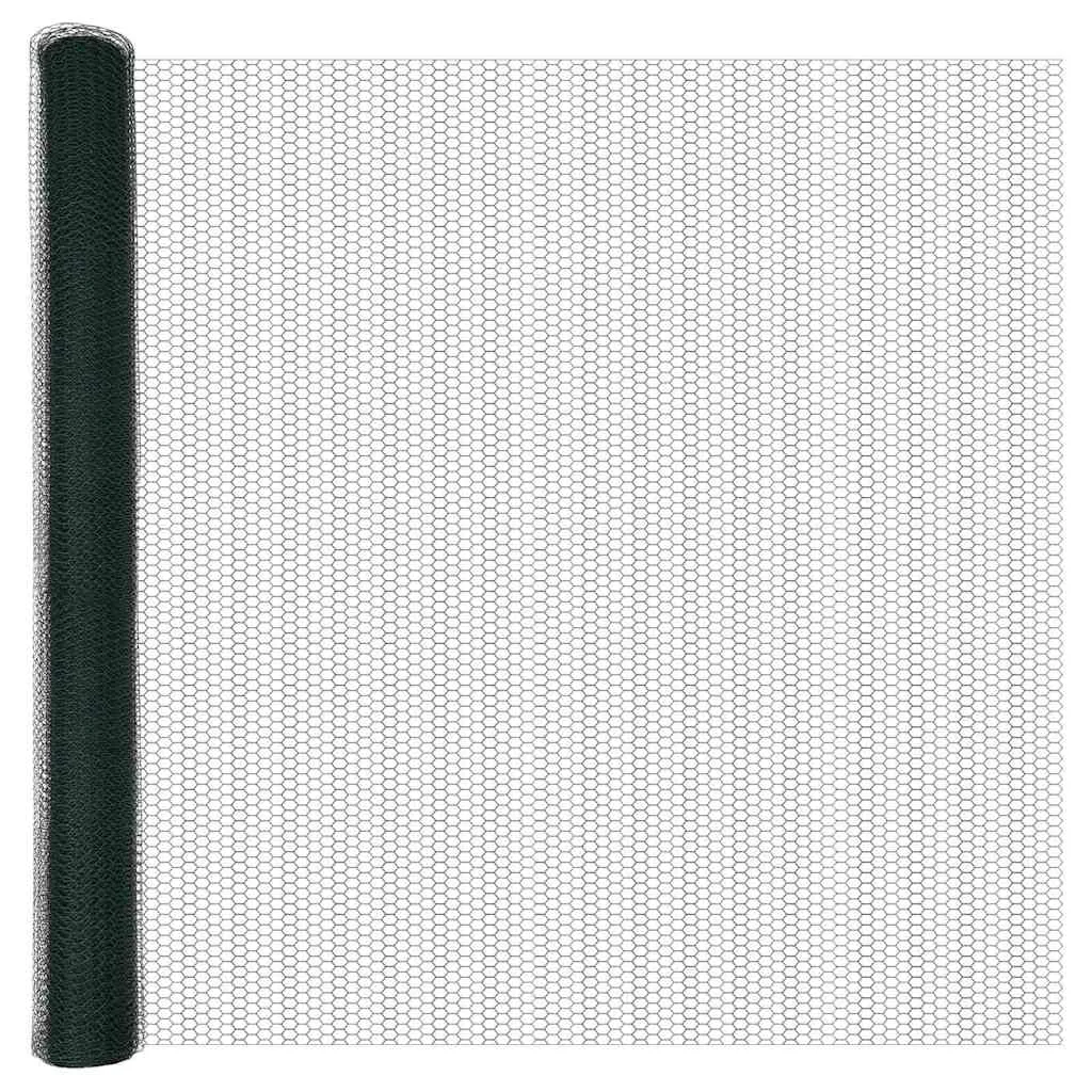Hexagonzaun Grün 50 x 1,6 m – Moderner Gartenzaun