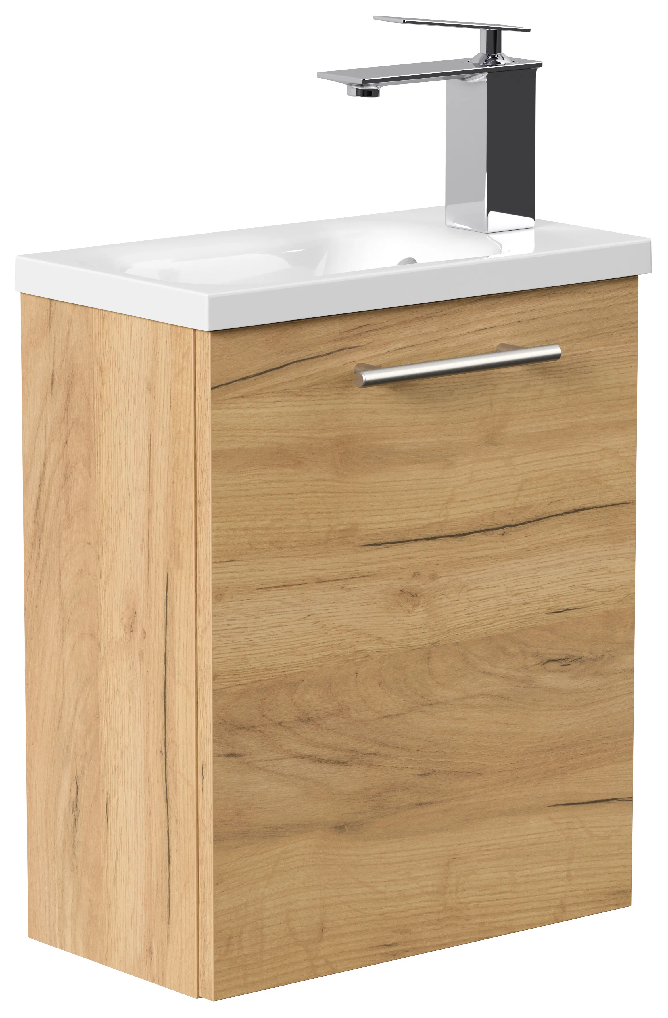 Gäste WC Badmöbel Pieni Slimline 40cm SoftClose eiche gold