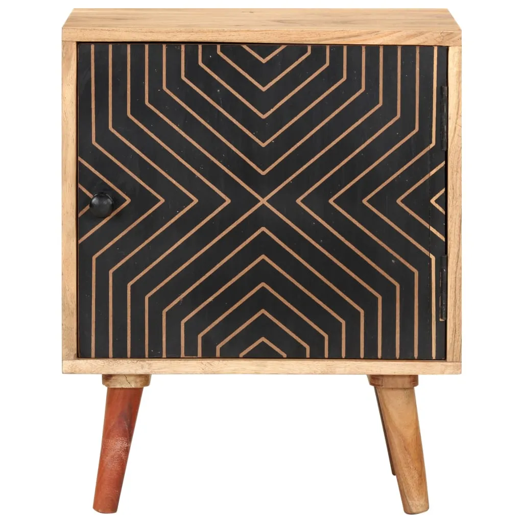 Nachttisch 40x30x50 cm Akazie Massivholz