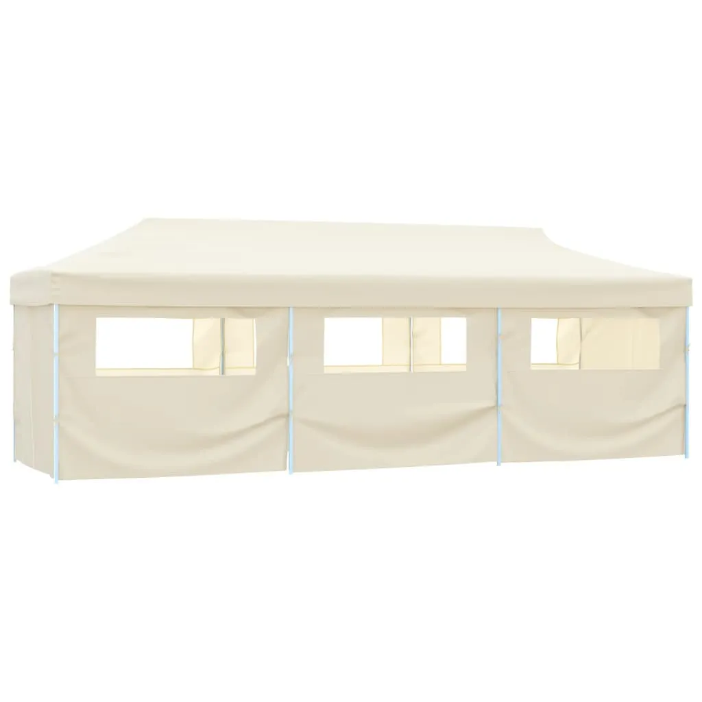 Faltbares Partyzelt 870x291x315 cm Creme mit UV- und wasserbeständigem Dach