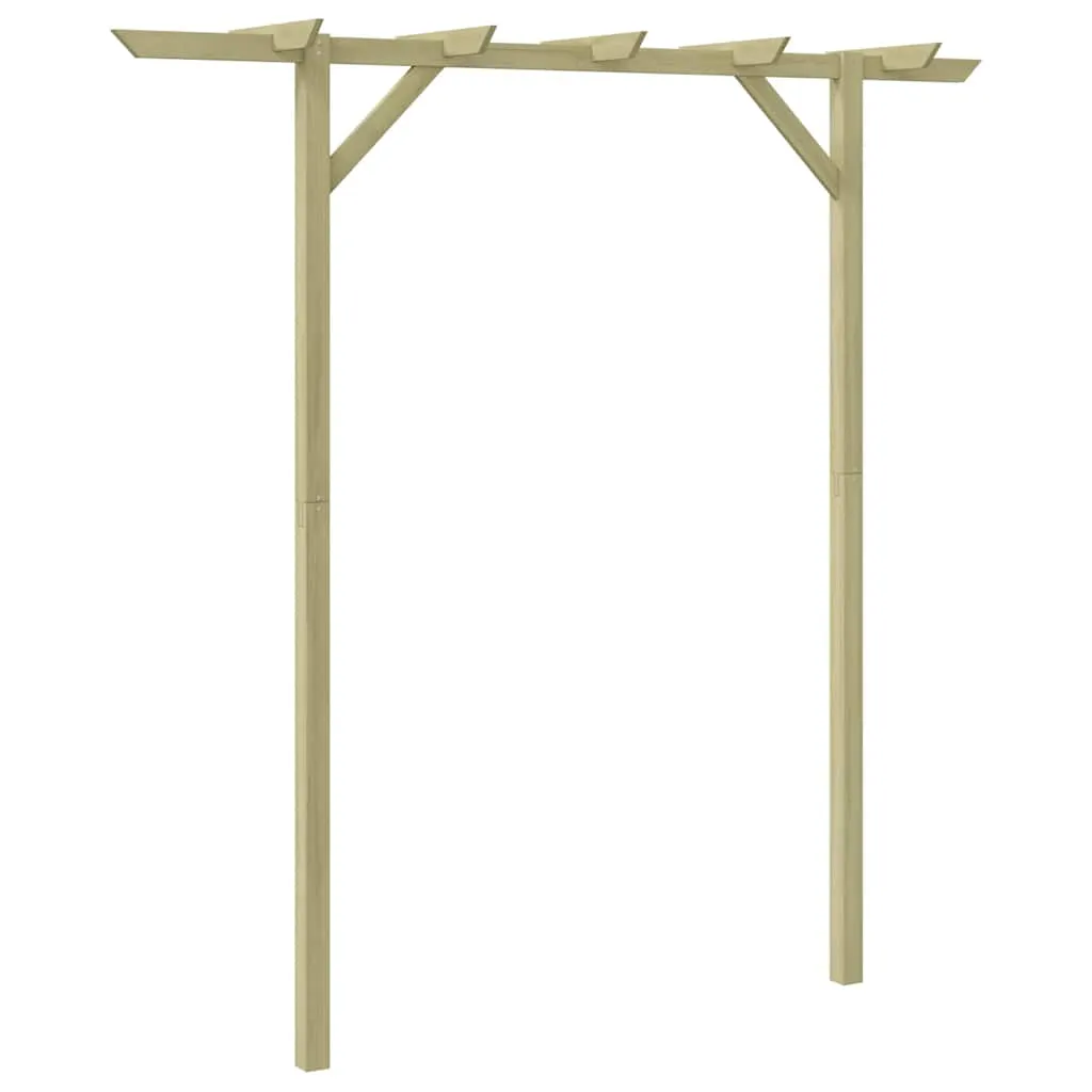 Holz-Pergola Gartenbogen 205x40x203 cm grün imprägniert