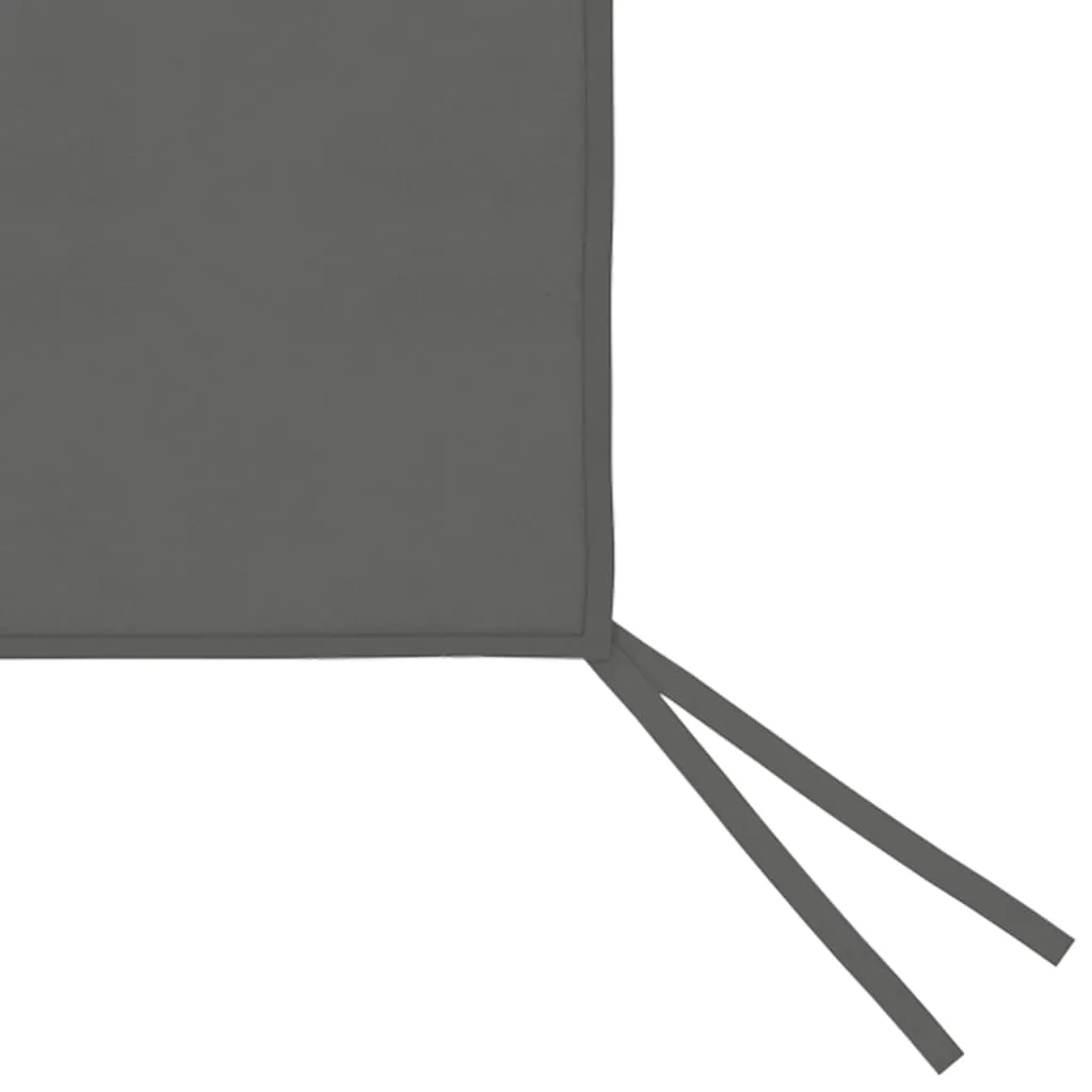 Pavillon-Seitenwand Anthrazit 4 x 2 m mit PVC-Fenster