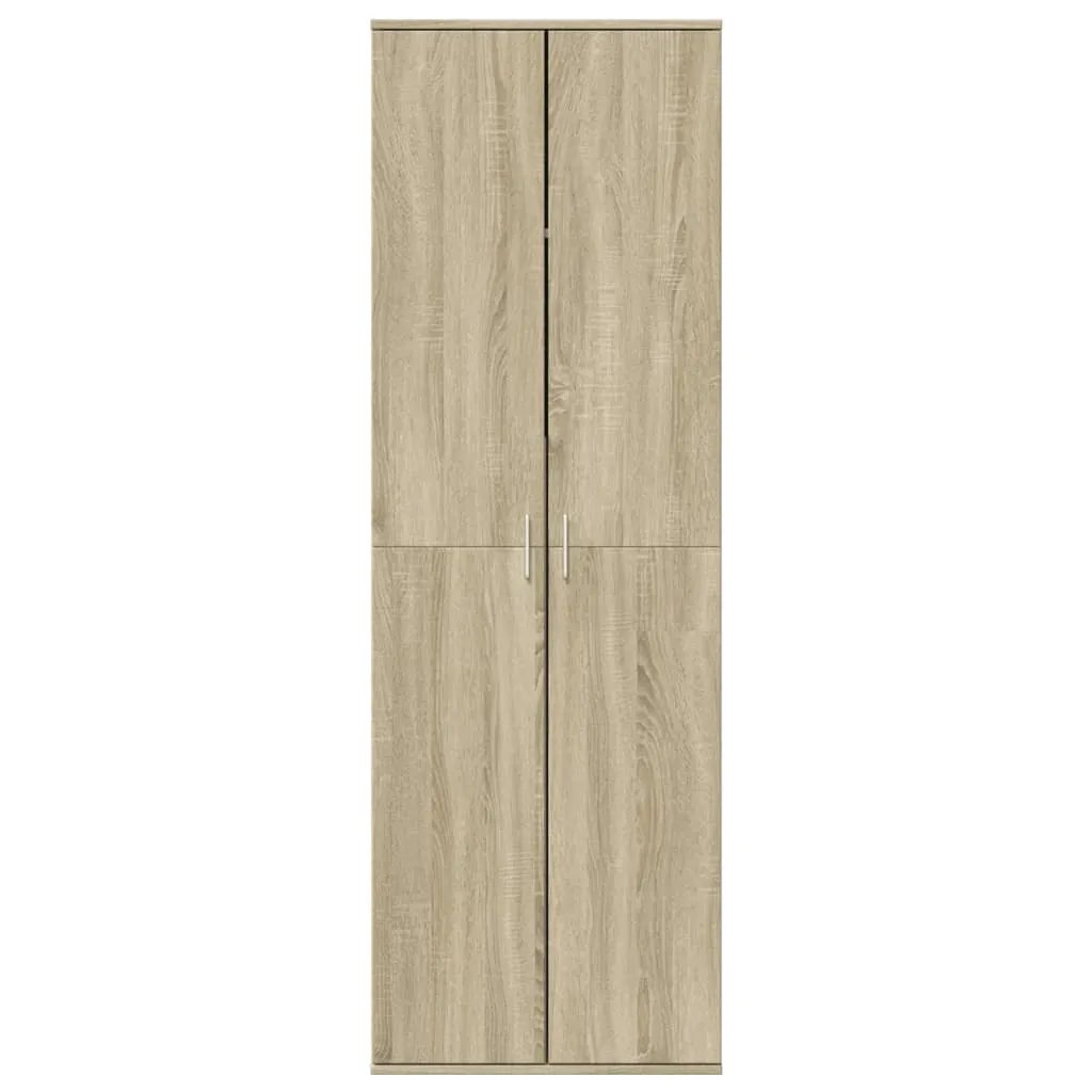 Highboard Sonoma-Eiche 60 x 35 x 180 cm aus Holzwerkstoff