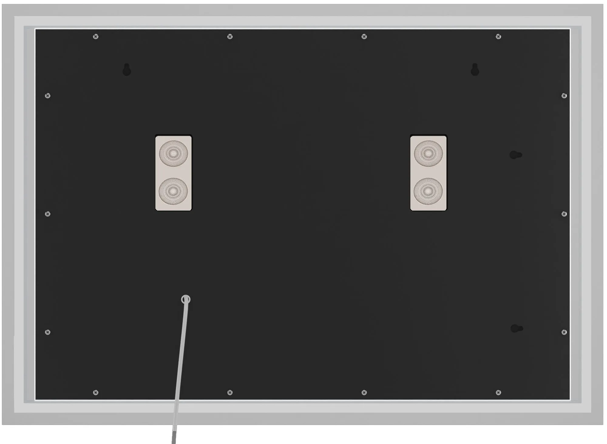 Badspiegel Jaffrey Bluetooth LED 100x70 cm Klarglas