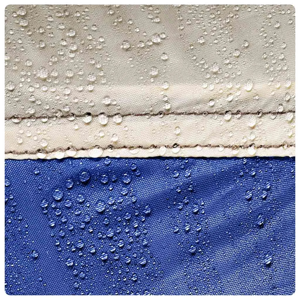 Partyzelt Azurblau 695x695x295 cm wasserdicht mit Fiberglasstangen