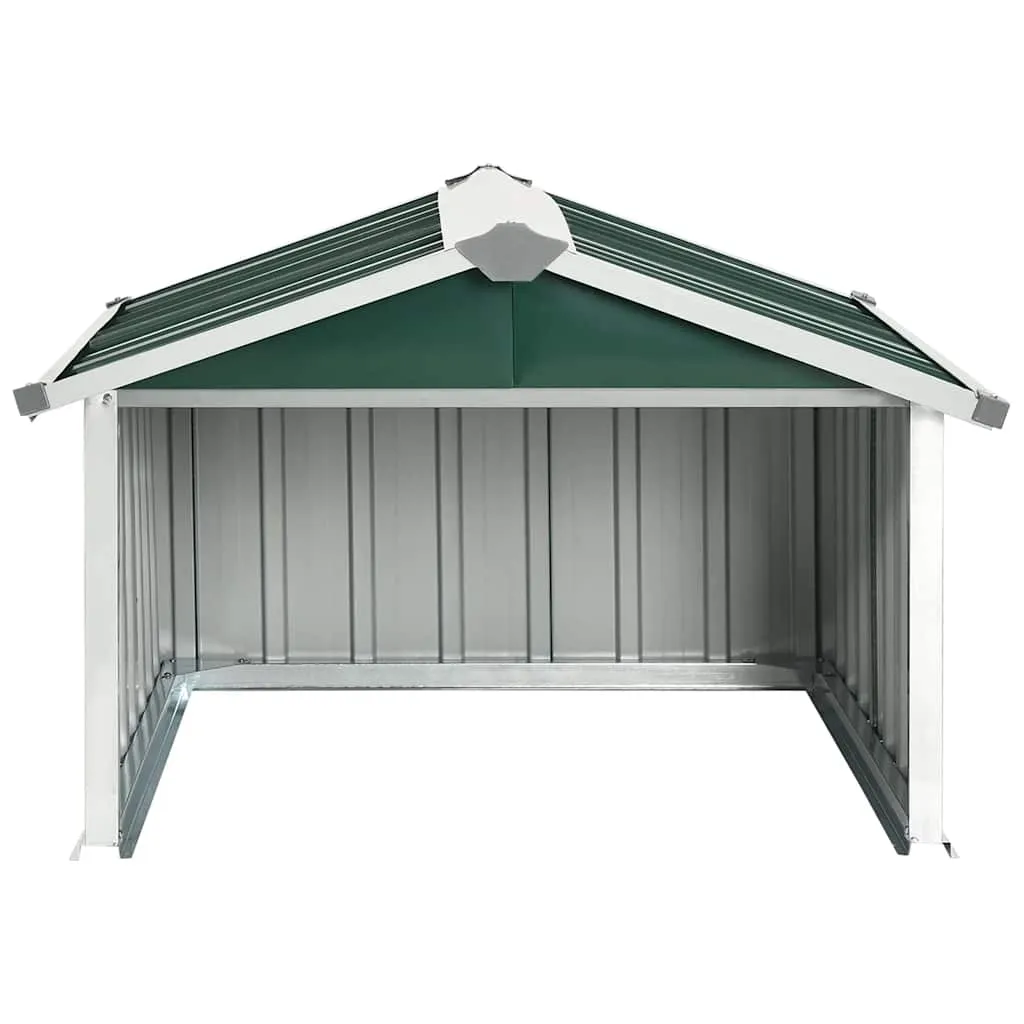 Rasenmäher Garage 92x97x63 cm Verzinkter Stahl Grün