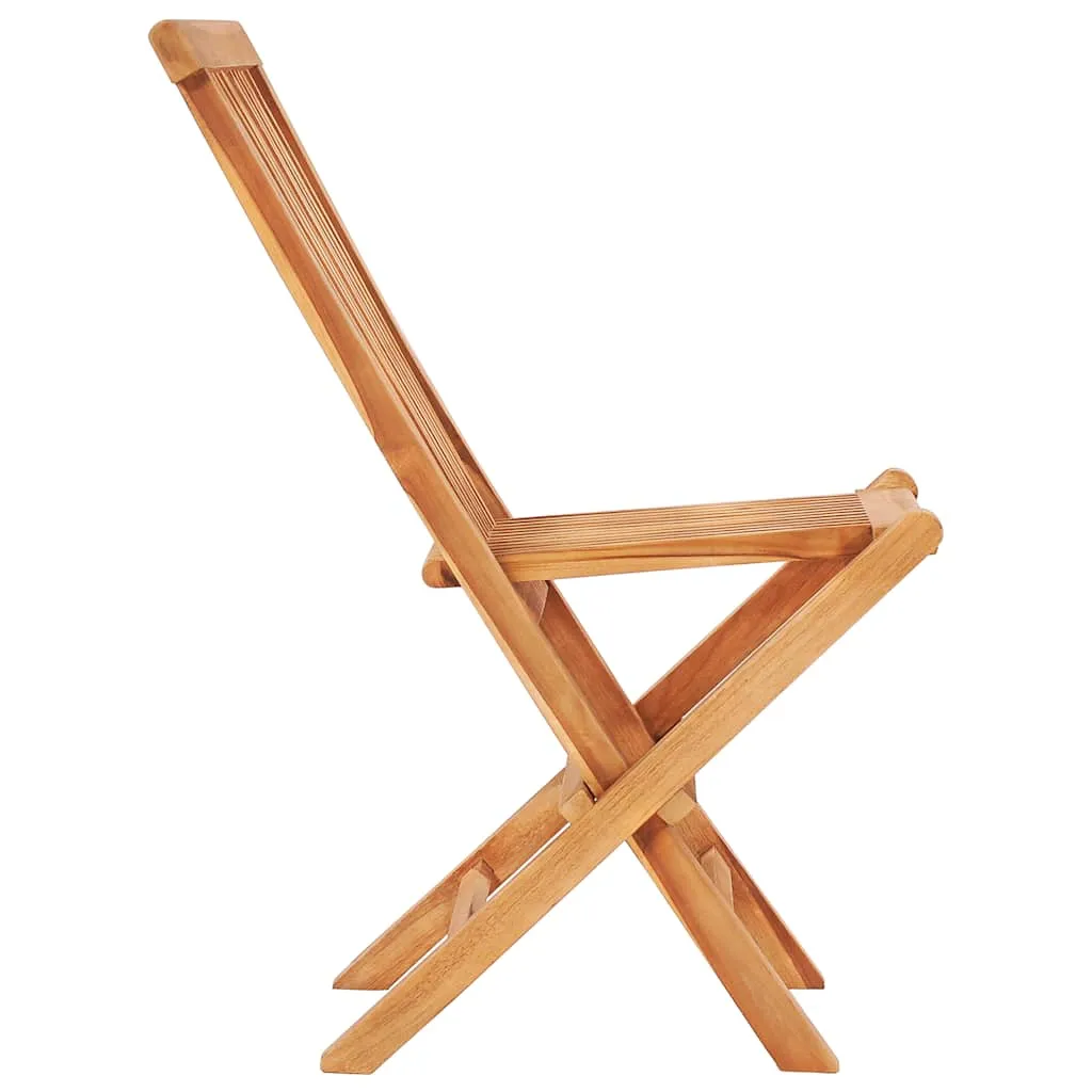 Elegantes Bistro-Set aus Naturholz, 60x60x65 cm, naturfarben