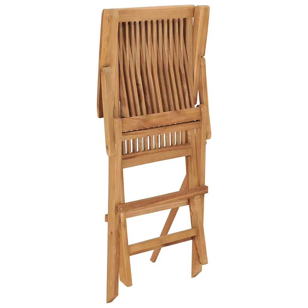 Klappstühle, 2 Stück, mit Armlehnen, Teakholz