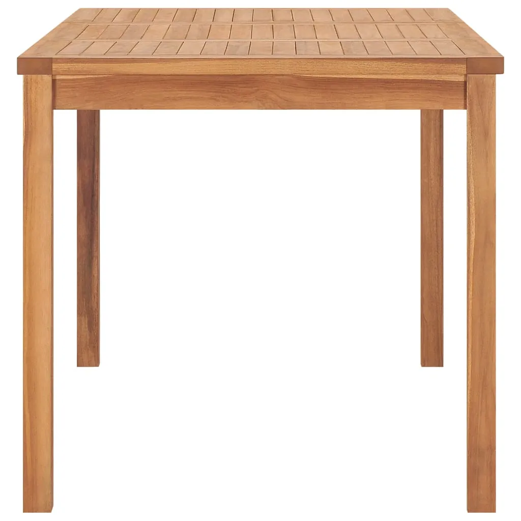 Naturholz Gartentisch 140 x 80 x 77 cm mit warmer Farbe