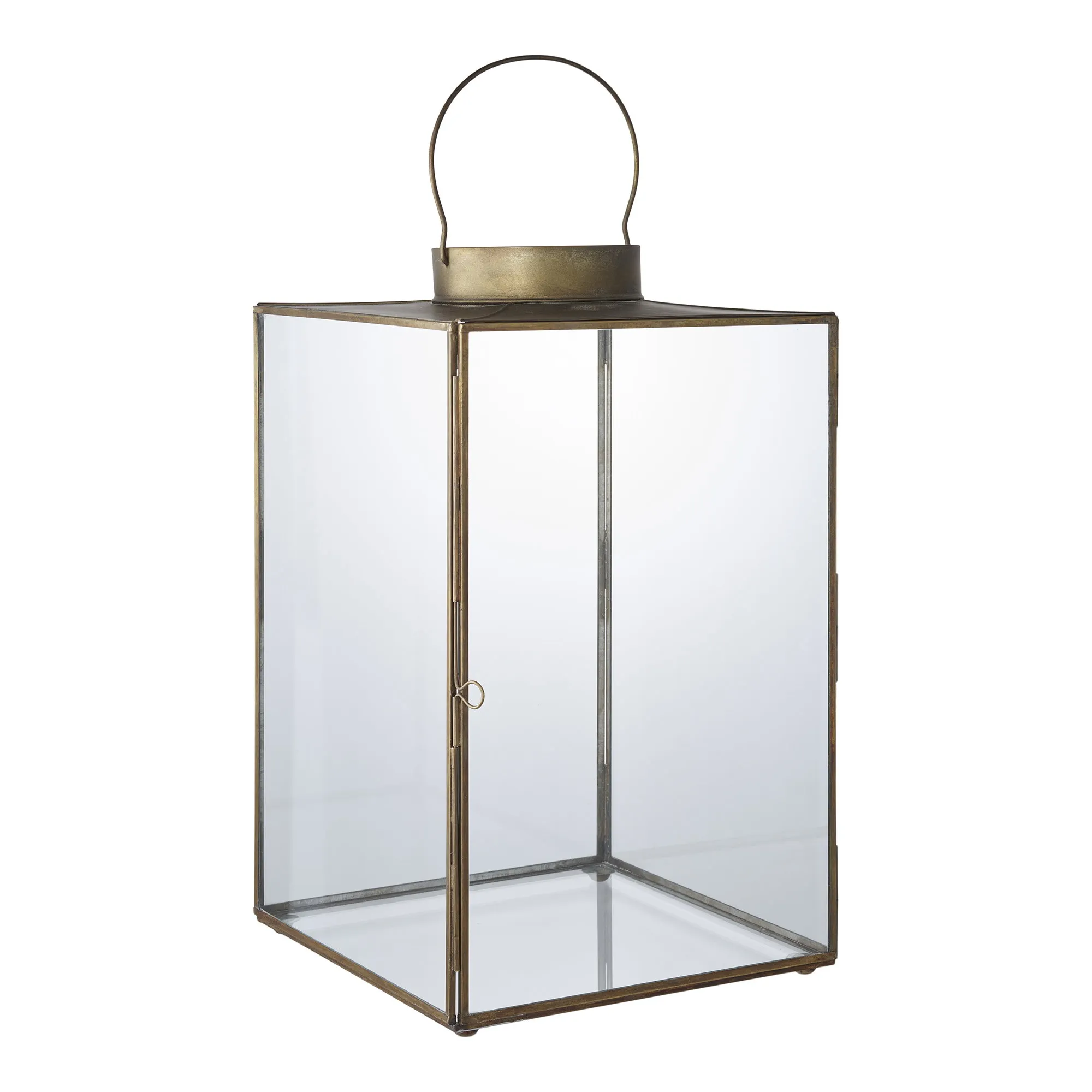tinkaro Mohali Laterne 24,5 x 24,5 x 42 cm Antik-Messing-Look