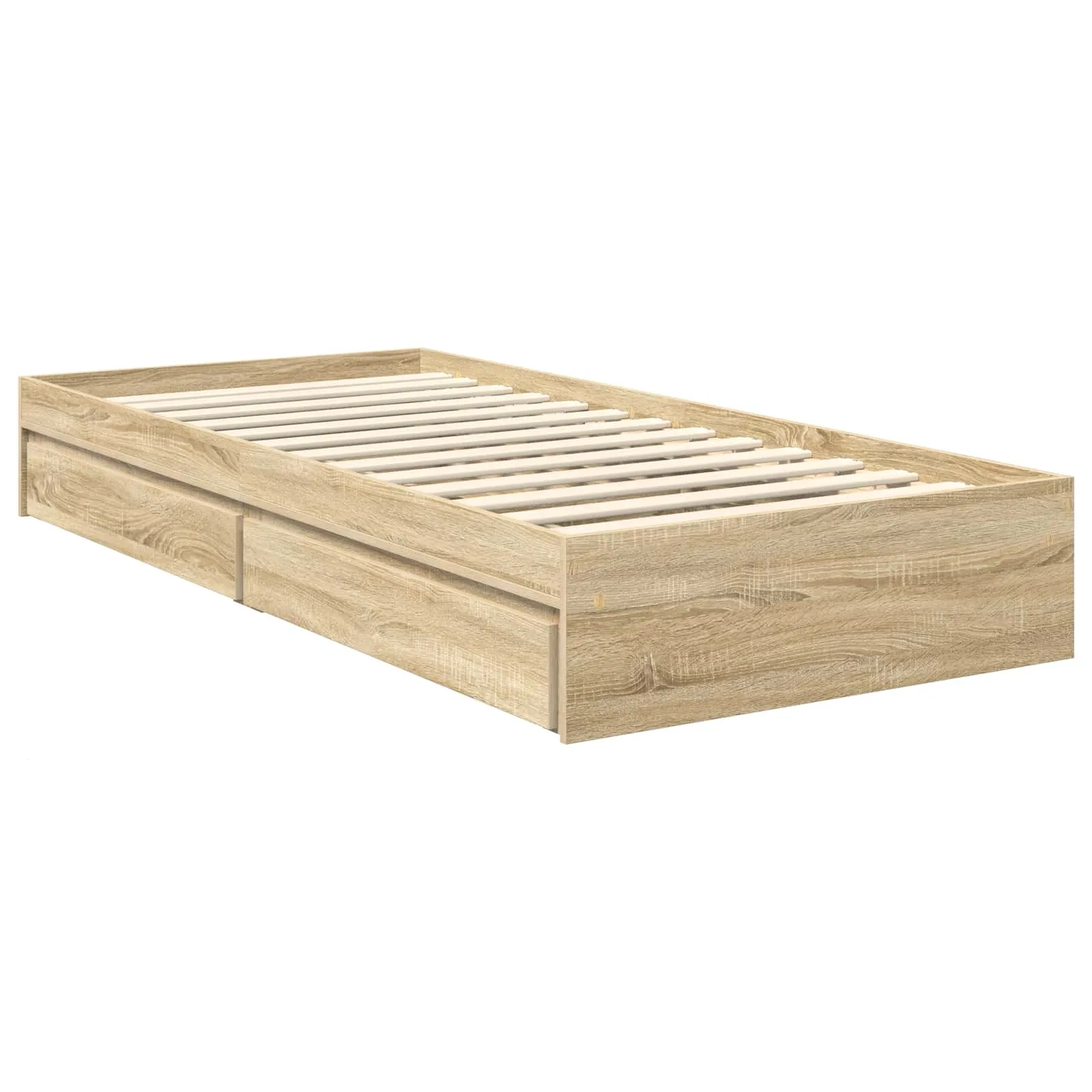 Aufbewahrungsbett 75 x 190 cm Sonoma-Eiche