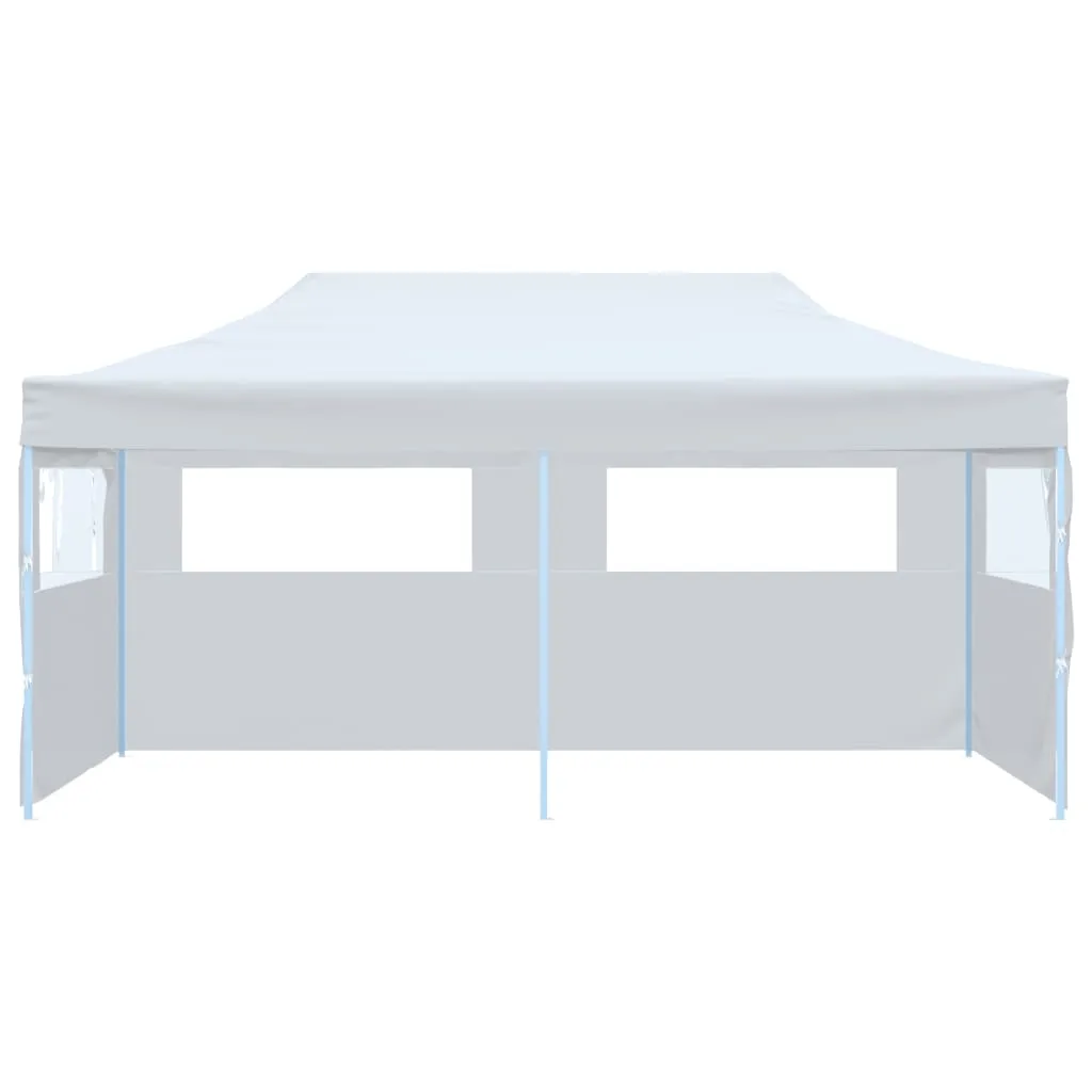Faltbares Partyzelt 291x580x315 cm Weiß mit UV- und Wasserbeständigem Dach