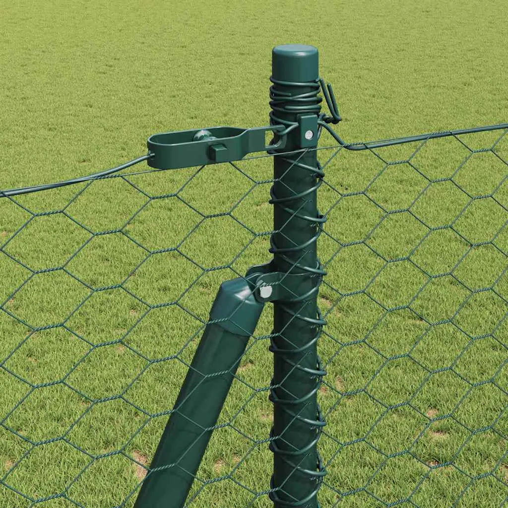 Outdoor-Geländerpfosten Set 2500 x 3,2 x 140 cm Grün