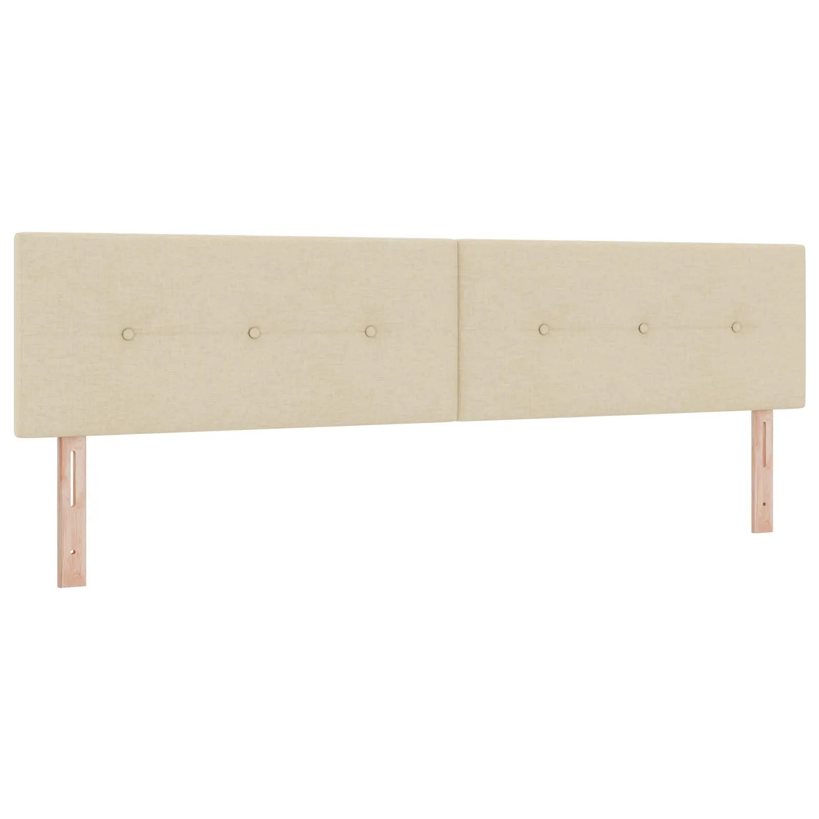 Ottomanbett mit Matratze 200x200 cm Creme