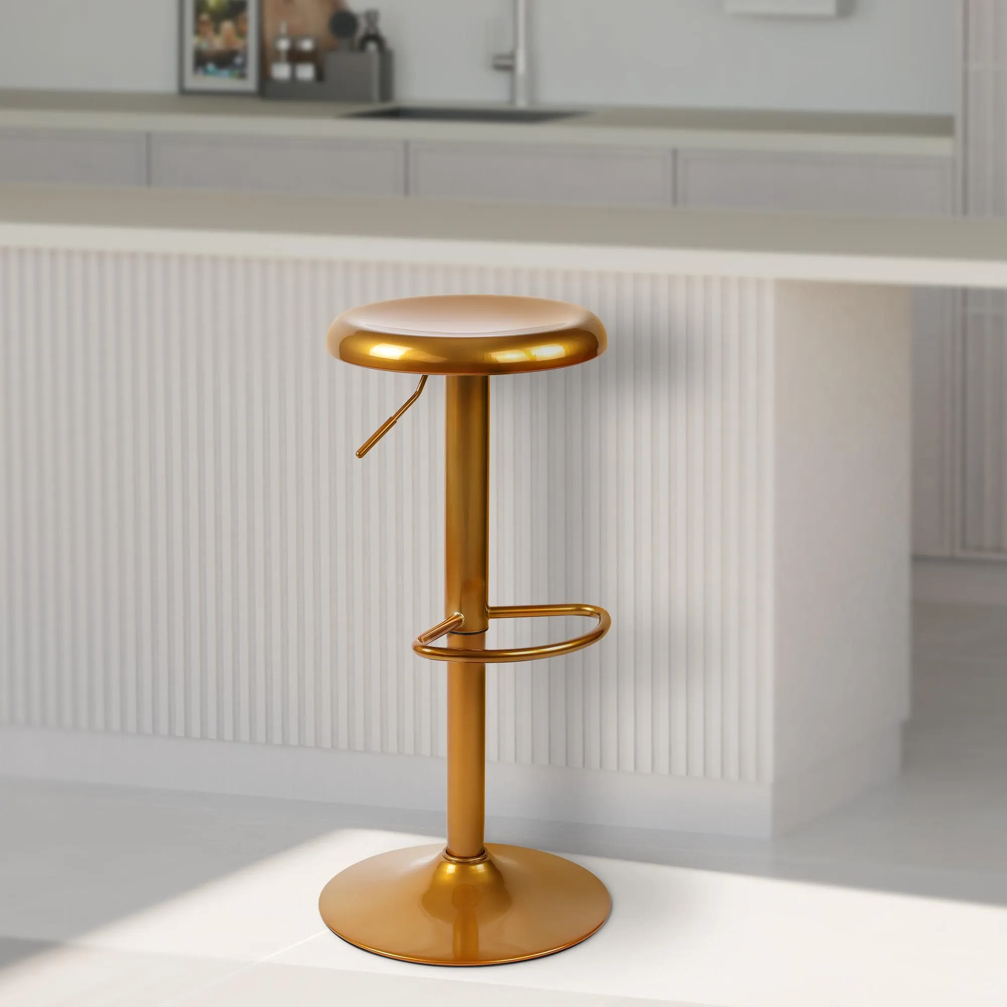 Barhocker Set Williston 58-78 cm Gold