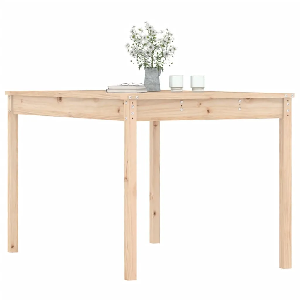 Klassischer Gartentisch aus massivem Kiefernholz 121x82,5x76 cm