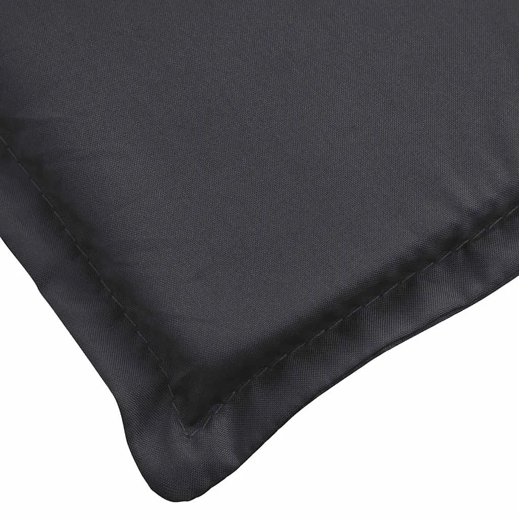 Bequeme Liegenauflage 180x60x4 cm in Schwarz