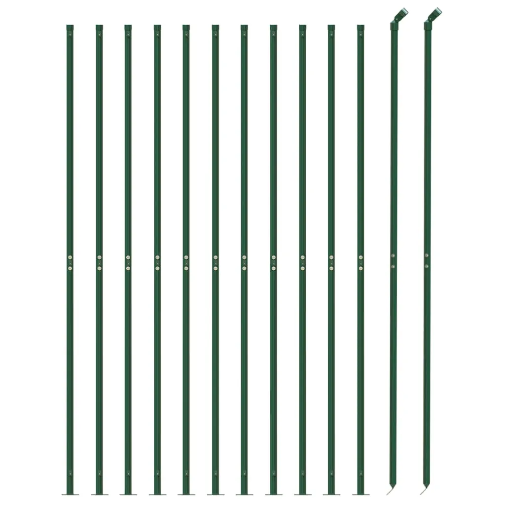 Maschendrahtzaun Grün 2,2 x 25 m verzinkter Stahl mit PVC-Beschichtung