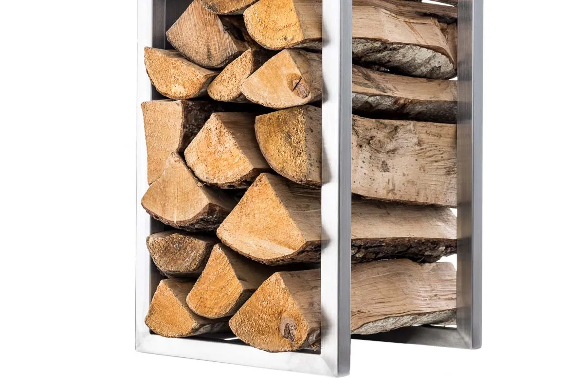 Kaminholzregal Spark 100x25x25 cm Edelstahl