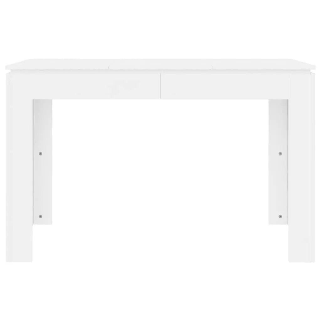 Esstisch Weiß 120 x 60 x 76 cm mit klaren Linien